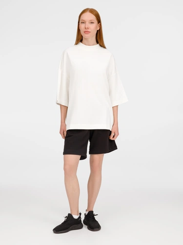 Футболка оверсайз унисекс T9, молочно-белая