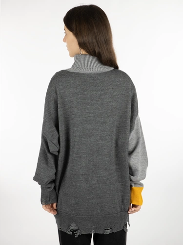 Свитер оверсайз Tricksy Net Grunge на заказ, полушерсть