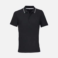 Рубашка поло унисекс Palermo, черная с белым