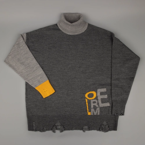 Свитер оверсайз Tricksy Net Grunge на заказ, полушерсть