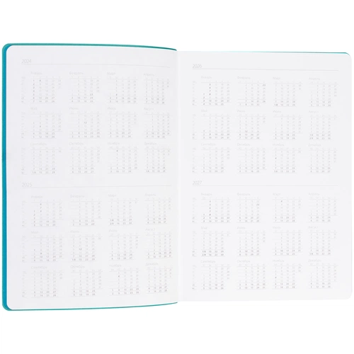 Ежедневник Flexpen Shall, недатированный, бирюзовый