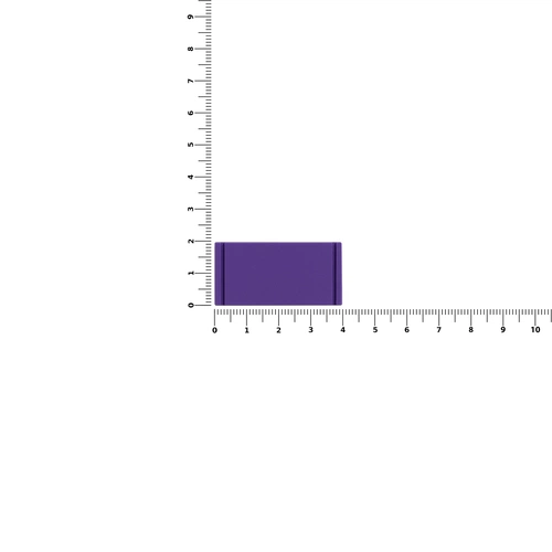 Лейбл из ПВХ Dzeta, XS, фиолетовый