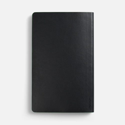 Ежедневник Trait, недатированный, черный с зеленым