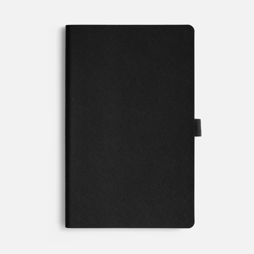Ежедневник Lungo, недатированный, черный