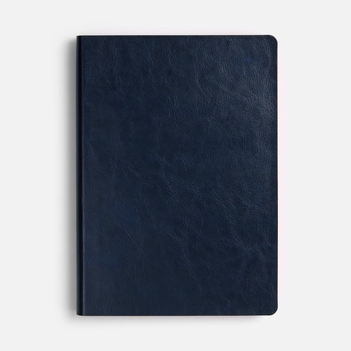 Ежедневник Doppio, недатированный, синий с оранжевым