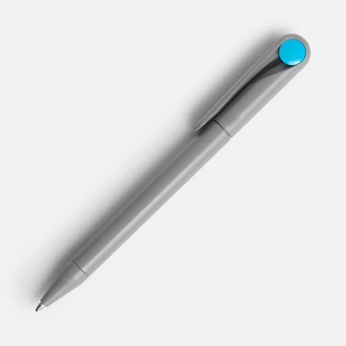 Ручка шариковая Prodir DS1 TMM Dot, серая с голубым
