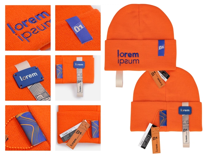 Сет Urban Flow, оранжево-синий с нанесением и кастомизацией