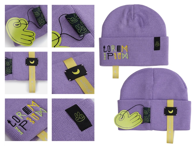 Сет Urban Flow, фиолетово-серый с нанесением и кастомизацией