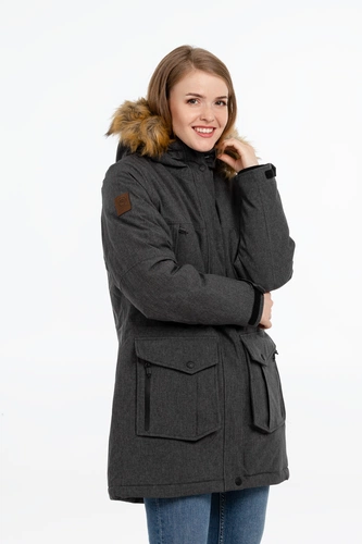 Парка женская Explorer, серый меланж