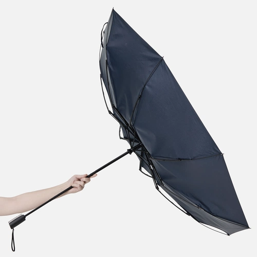 Зонт складной Fiber, темно-синий