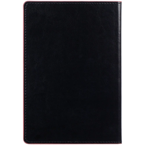 Ежедневник Alanis, недатированный, черный с красным