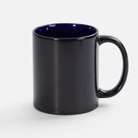 Кружка-хамелеон On Display, глянцевая, черная с синим