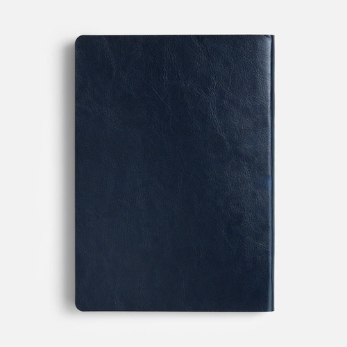 Ежедневник Doppio, недатированный, синий с оранжевым