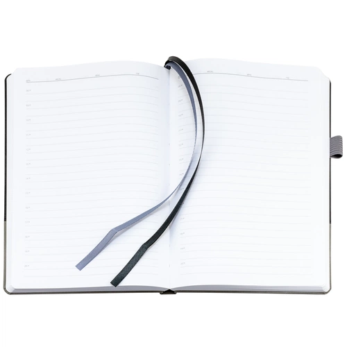 Ежедневник Horizon, недатированный, серый с черным