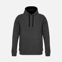 Худи унисекс Cameron, черный меланж с черным