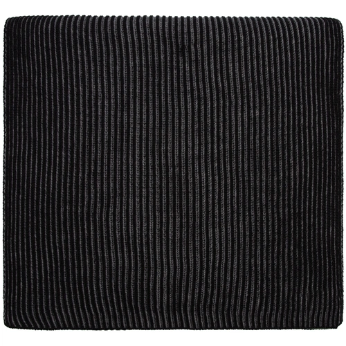 Шарф Nobilis, черный с серым меланжем