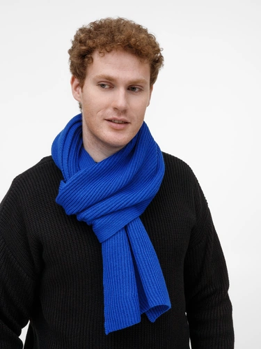 Шарф Nobilis Mono, ярко-синий