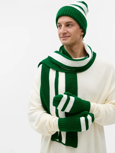 Шапка Winwear, темно-зеленая (глубокий зеленый)