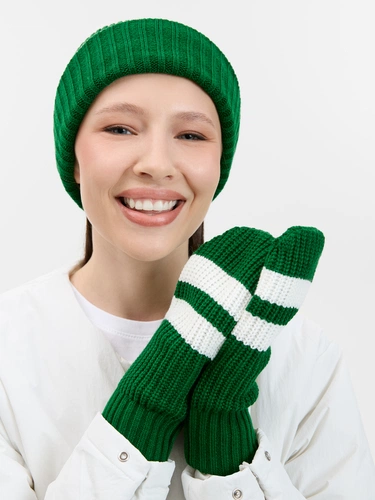 Варежки Winwear, зеленые (глубокий зеленый)