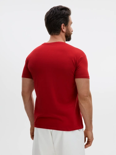 Футболка унисекс Regent 150, вишнево-красная