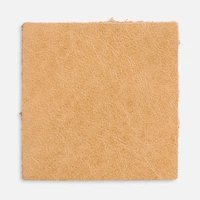 Лейбл кожаный Pasek, L, бежевый