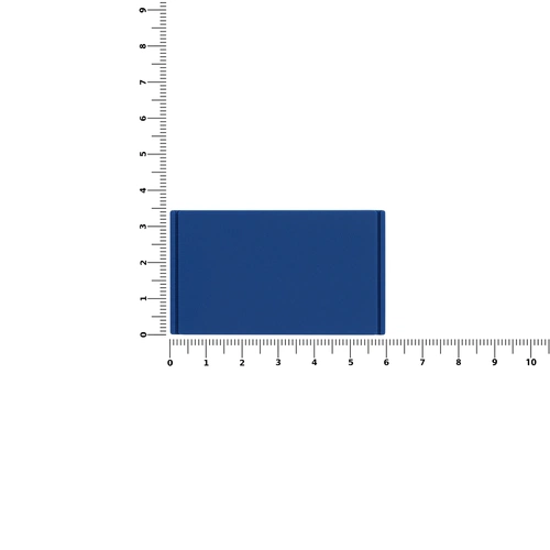 Лейбл из ПВХ Dzeta, M, синий