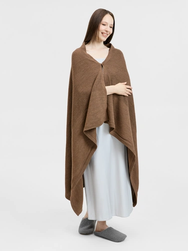 Плед Voyage в кофре, коричневый