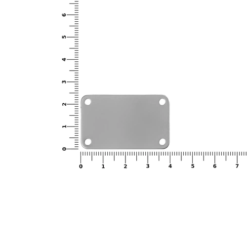 Шильдик металлический Furo, серебристый