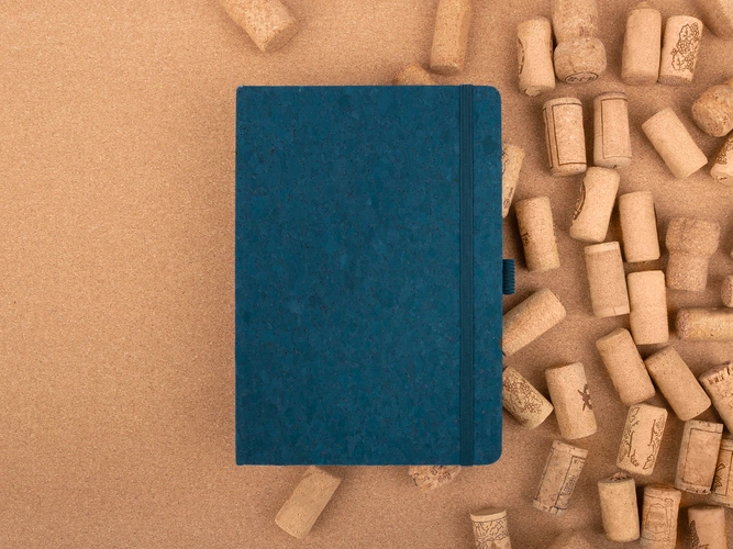 Блокнот Cork County, синий