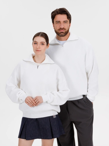Джемпер Siluetti Birne, молочно-белый
