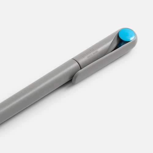 Ручка шариковая Prodir DS1 TMM Dot, серая с голубым