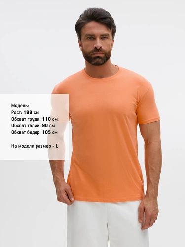 Футболка унисекс Regent 150, оранжевая (абрикосовая)