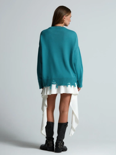 Свитер оверсайз Tricksy Net Grunge на заказ, акрил