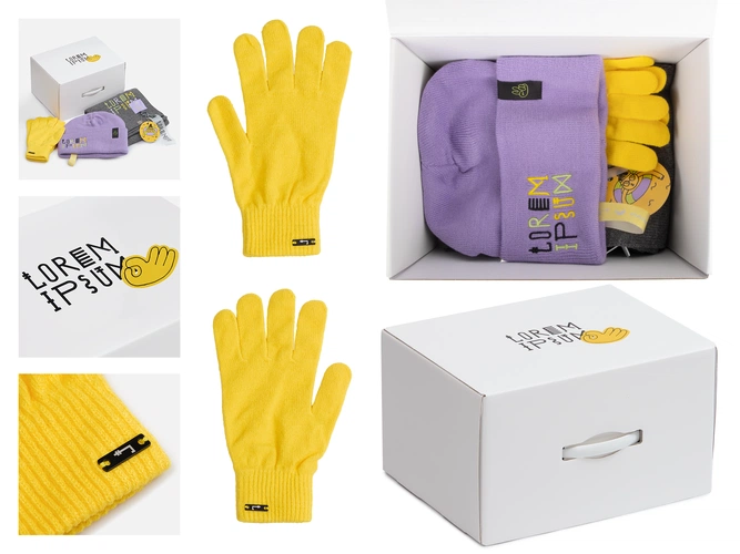 Сет Urban Flow, фиолетово-серый с нанесением и кастомизацией