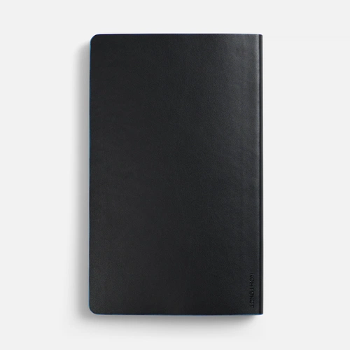 Ежедневник Trait, недатированный, черный с голубым