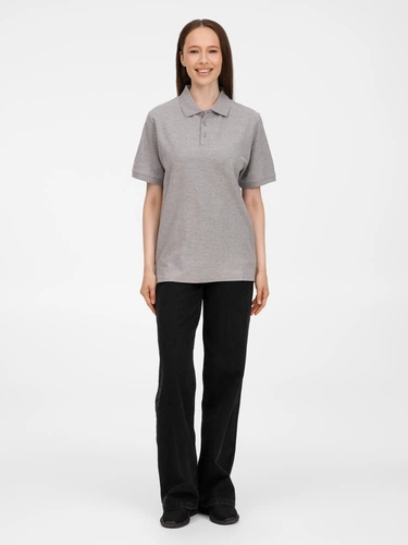 Рубашка поло унисекс Upswing, серый меланж