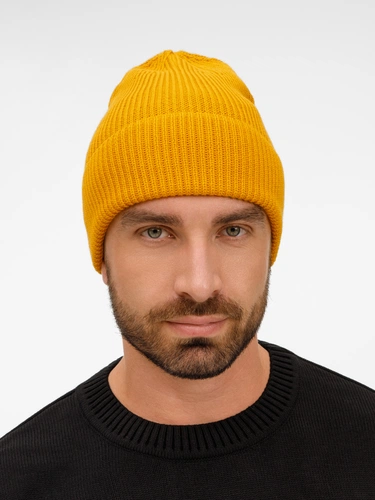 Шапка Nobilis Mono, желтая (медовая)