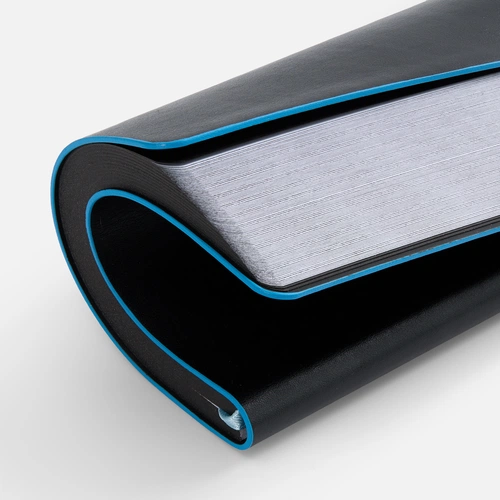 Ежедневник Trait, недатированный, черный с голубым