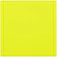 Лейбл из ПВХ Dzeta, L, желтый неон