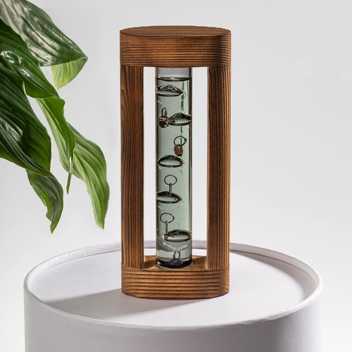 Термометр «Галилей» в деревянном корпусе, серый