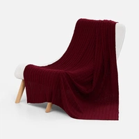 Плед Tressa, темно-красный