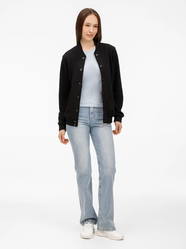 Бомбер унисекс Nuppu, черный