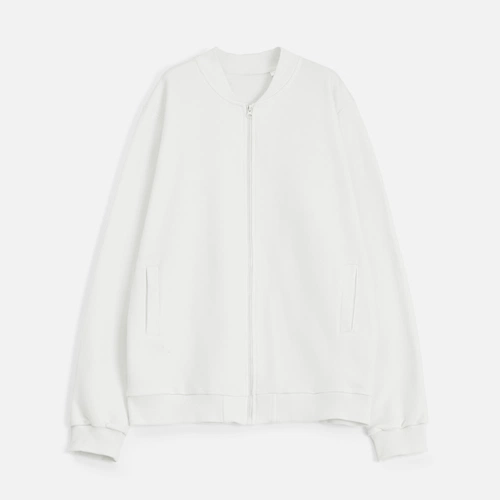 Бомбер унисекс Townie, молочно-белый