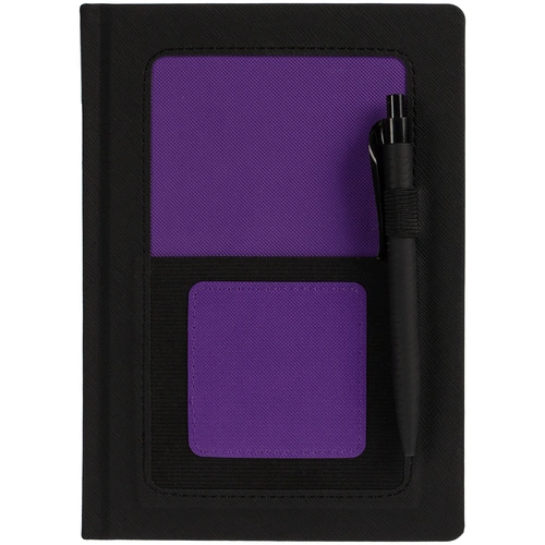 Ежедневник Mobile на заказ, недатированный, черно-фиолетовый