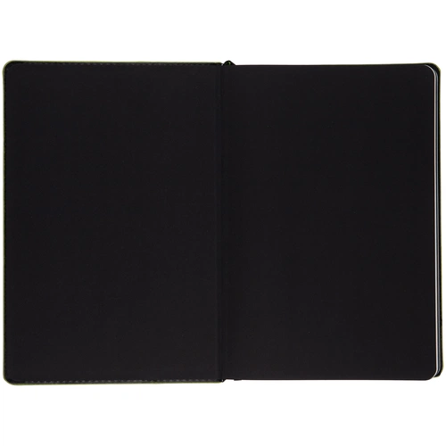 Ежедневник Alanis, недатированный, черный с зеленым