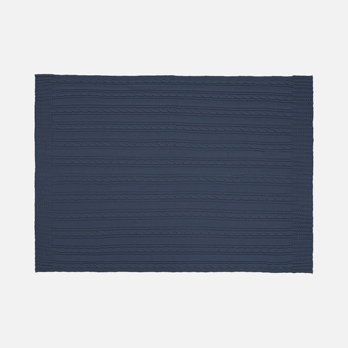 Плед Remitti, серо-синий (сланец)