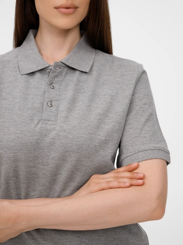 Рубашка поло унисекс Upswing, серый меланж