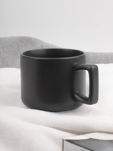 Чашка Jumbo в коробке матовая, темно-серая