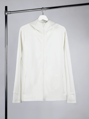 Куртка с капюшоном унисекс Begi, молочно-белая