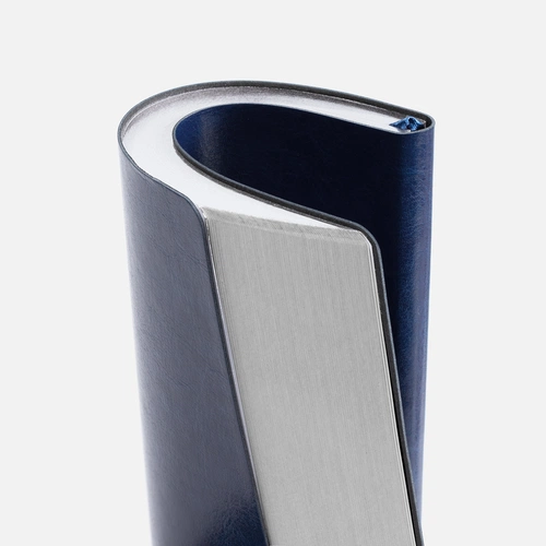 Ежедневник Nebraska Flex, недатированный, синий с серебром